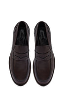 Male Brown Leather Casual Loafers | Derimod