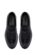 Erkek Siyah Deri Casual Loafer | Derimod