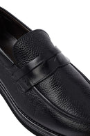 Erkek Siyah Deri Casual Loafer | Derimod
