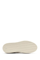 Erkek Beyaz Bağcıklı Deri Sneaker | Derimod