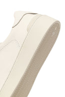 Erkek Beyaz Bağcıklı Deri Sneaker | Derimod