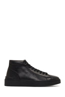 Men's Black Zippered Thick-Soled Leather Sports Boots | Derimod