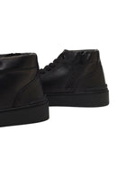 Men's Black Zippered Thick-Soled Leather Sports Boots | Derimod