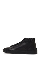 Men's Black Zippered Thick-Soled Leather Sports Boots | Derimod