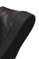 Men's Black Zippered Thick-Soled Leather Sports Boots | Derimod