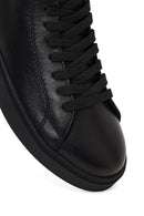 Men's Black Zippered Thick-Soled Leather Sports Boots | Derimod