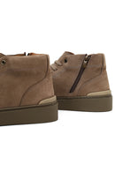 Erkek Vizon Fermuarlı Nubuk Deri Spor Bot | Derimod