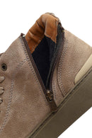 Erkek Vizon Fermuarlı Nubuk Deri Spor Bot | Derimod