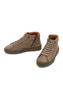 Erkek Vizon Fermuarlı Nubuk Deri Spor Bot | Derimod