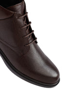 Erkek Kahverengi Fermuarlı Deri Bot | Derimod