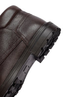 Erkek Kahverengi Fermuarlı Deri Bot | Derimod