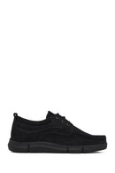 Men's Black Lace-up Nubuck Leather Casual Shoes | Derimod