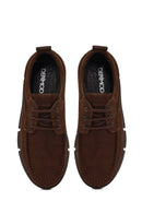 Men's Brown Lace-up Nubuck Leather Casual Shoes | Derimod