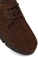 Men's Brown Lace-up Nubuck Leather Casual Shoes | Derimod