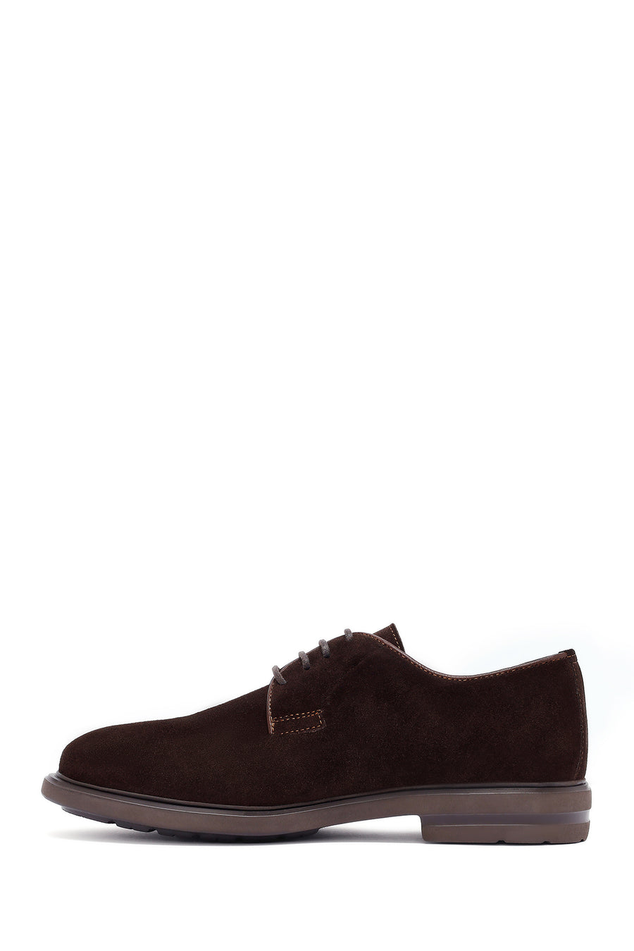 Men's Brown Lace-Up Suede Leather Casual Shoes
