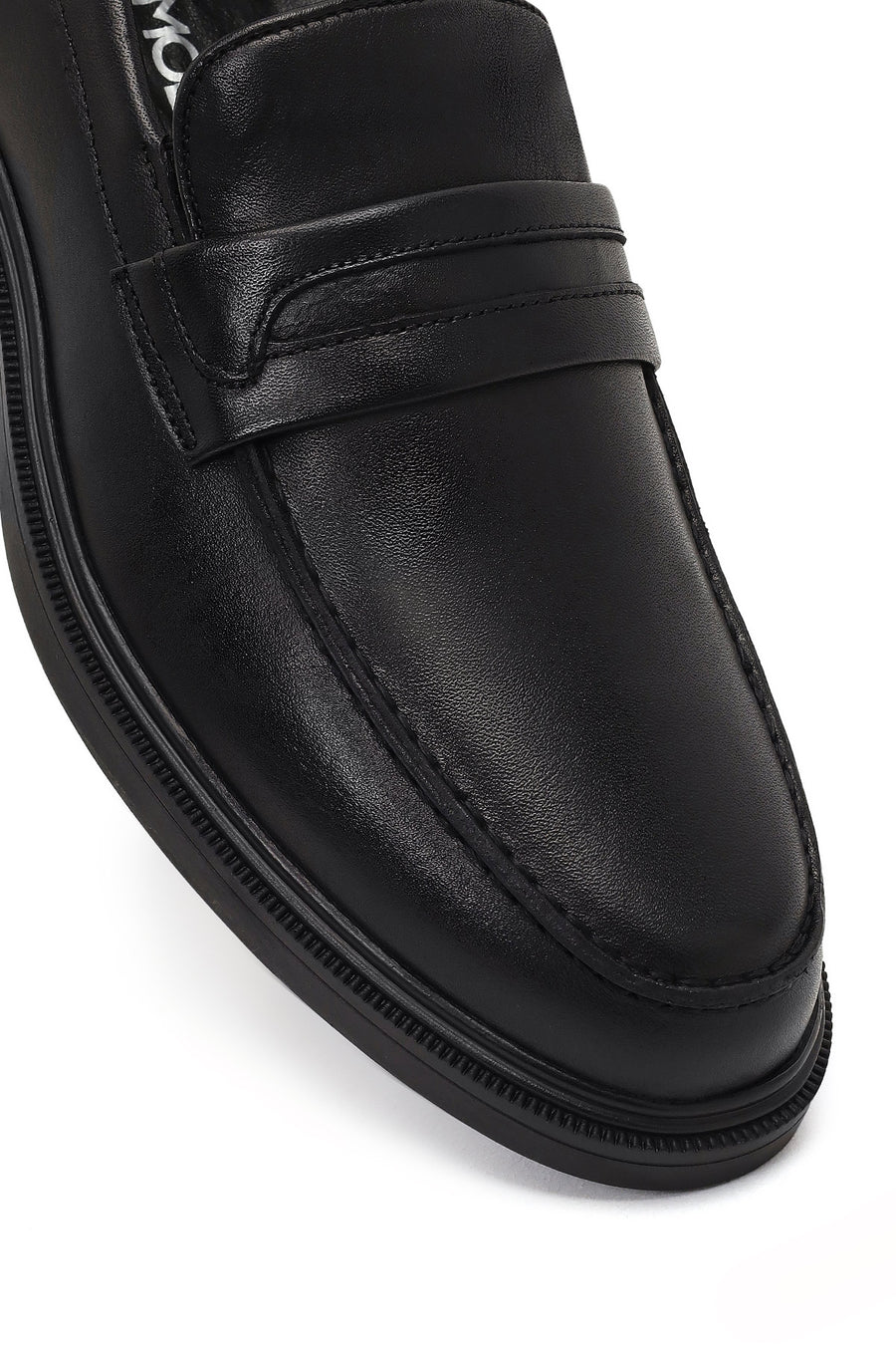 Erkek Siyah Deri Casual Loafer