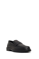 Men's Black Leather Casual Loafer | Derimod