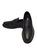 Men's Black Leather Casual Loafer | Derimod