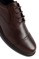 Erkek Kahverengi Bağcıklı Deri Casual Ayakkabı | Derimod