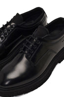 Erkek Siyah Bağcıklı Deri Casual Ayakkabı | Derimod