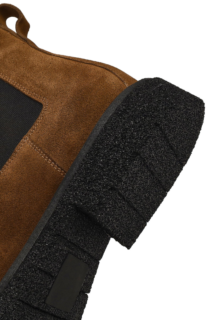 Men's Brown Zippered Suede Leather Boot