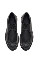 Erkek Siyah Bağcıklı Deri Casual Ayakkabı | Derimod