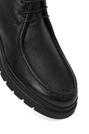 Erkek Siyah Bağcıklı Deri Casual Bot | Derimod