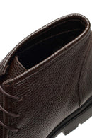 Erkek Kahverengi Bağcıklı Deri Casual Bot | Derimod