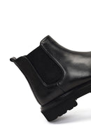 Erkek Siyah Bağcıklı Deri Chelsea Bot | Derimod