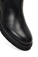 Erkek Siyah Bağcıklı Deri Chelsea Bot | Derimod