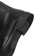 Men's Black Lace-Up Zipper Leather Casual Boot | Derimod