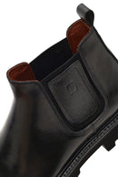 Men's Black Leather Chelsea Boot | Derimod