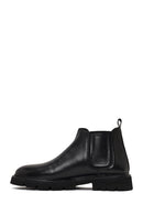Men's Black Leather Chelsea Boot | Derimod