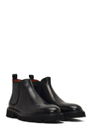 Men's Black Leather Chelsea Boot | Derimod