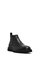 Men's Black Leather Chelsea Boot | Derimod