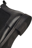 Men's Black Leather Chelsea Boot | Derimod