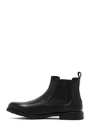 Men's Black Leather Chelsea Boot | Derimod