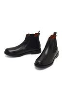 Men's Black Leather Chelsea Boot | Derimod