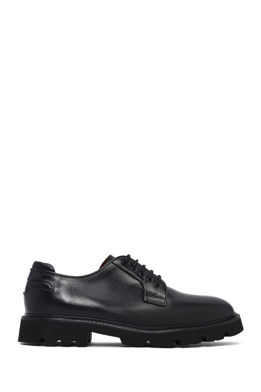 Men's Black Lace-up Leather Casual Shoes 25WFD724318 | Derimod