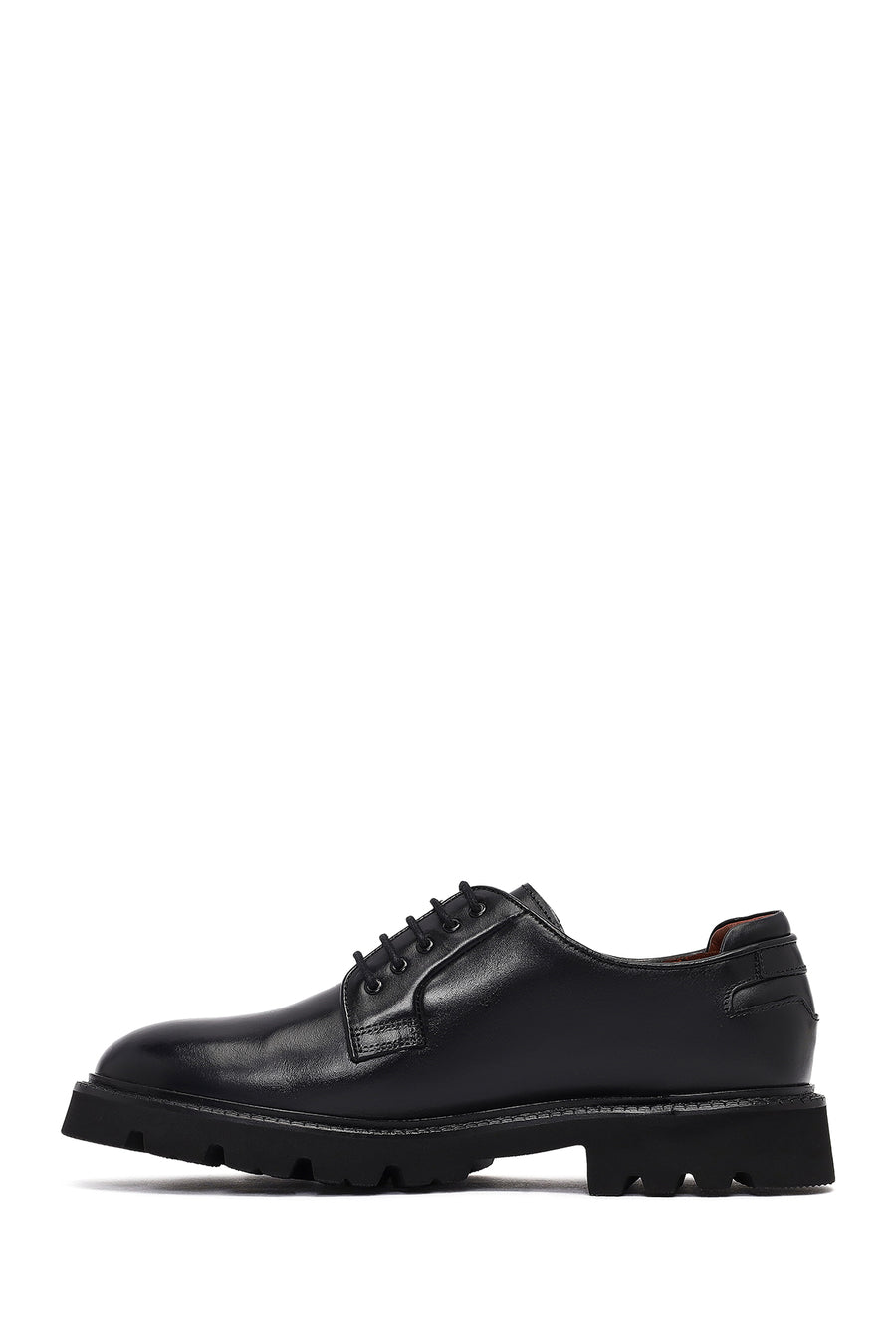 Men's Black Lace-up Leather Casual Shoes
