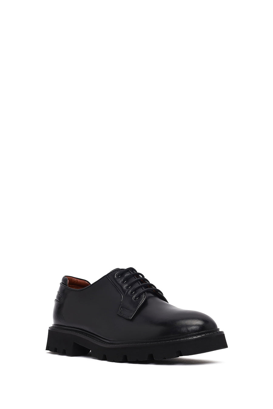 Men's Black Lace-up Leather Casual Shoes