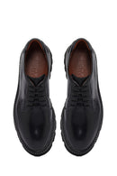 Erkek Siyah Bağcıklı Deri Casual Ayakkabı | Derimod