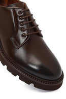 Men's Brown Lace-Up Leather Casual Shoes | Derimod