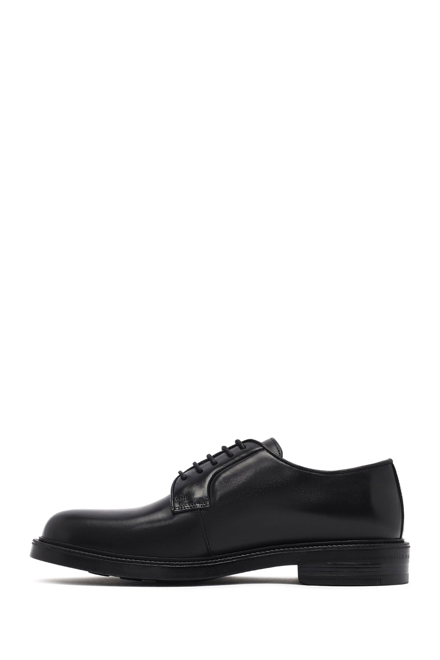 Men's Black Lace-up Leather Casual Shoes