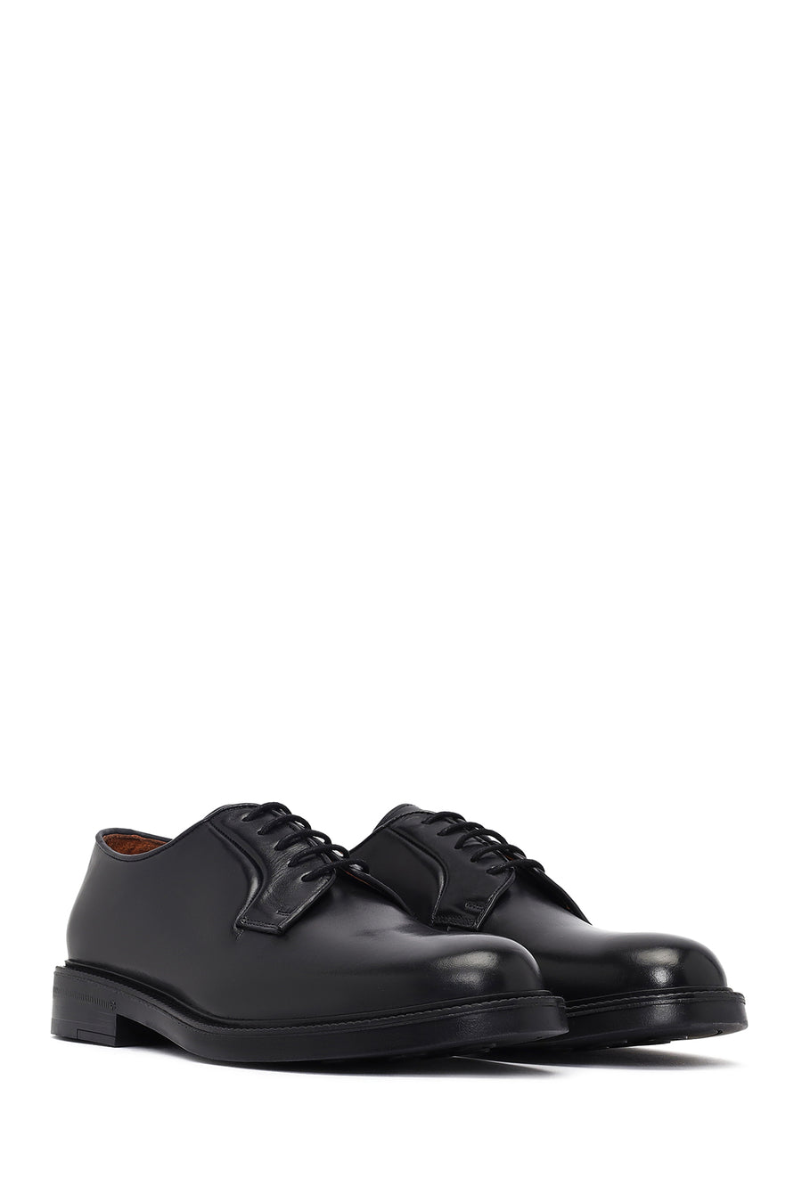 Men's Black Lace-up Leather Casual Shoes