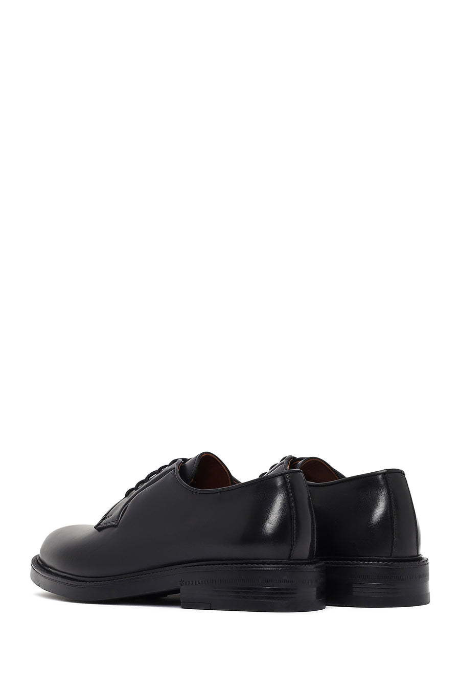 Men's Black Lace-up Leather Casual Shoes