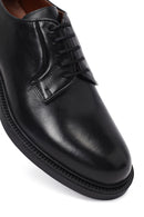 Erkek Siyah Bağcıklı Deri Casual Ayakkabı | Derimod