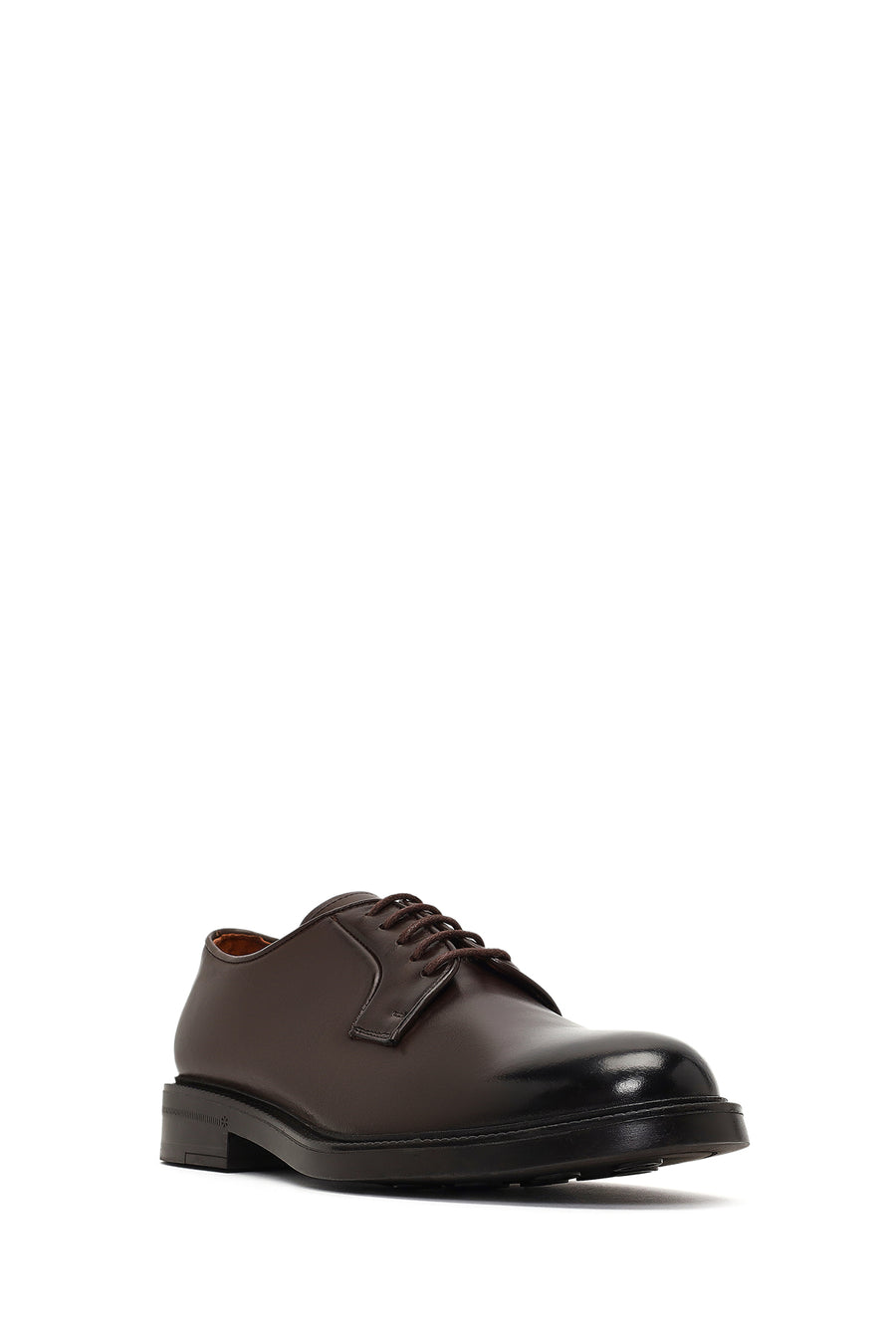 Men's Brown Lace-Up Leather Casual Shoes
