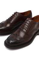 Erkek Kahverengi Bağcıklı Deri Casual Ayakkabı | Derimod