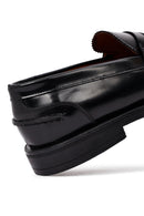 Erkek Siyah Deri Casual Loafer | Derimod